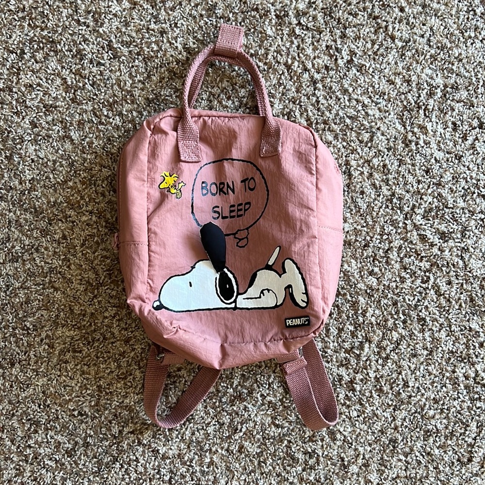 Pink Zara baby backpack